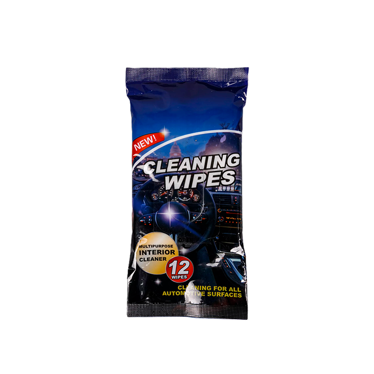 Auto cleaning wipes